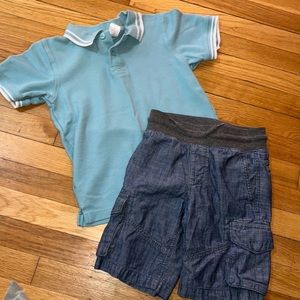 Boys Summer Shirt & Shorts 6/7 Gap Gymboree